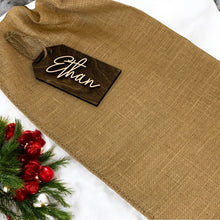  Burlap Sac & Gift Tag Bundle - The Red Door Engraving Company Inc.