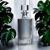 Decanter | Black Optic | Slim Ribbed Design - The Red Door Engraving Company Inc.