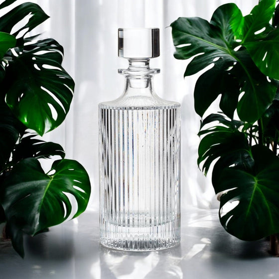 Decanter | Optic | Slim Ribbed Design - The Red Door Engraving Company Inc.