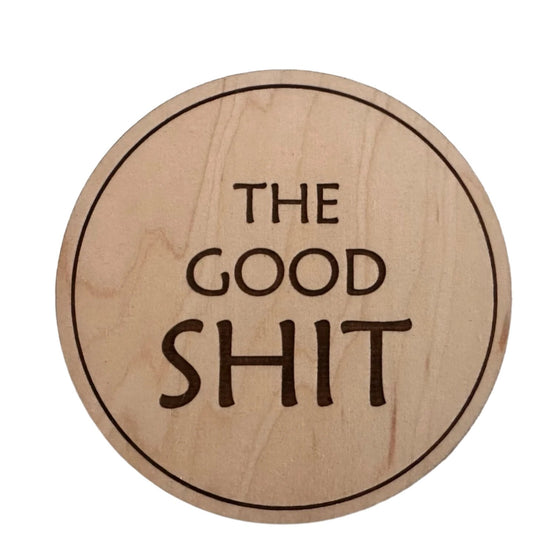 Drunk Expressions #2 | Set of 4 Coasters | Maple - The Red Door Engraving Company Inc.