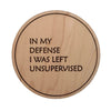 Drunk Expressions #4 | Set of 4 Coasters | Maple - The Red Door Engraving Company Inc.