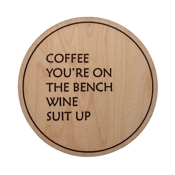 Drunk Expressions #4 | Set of 4 Coasters | Maple - The Red Door Engraving Company Inc.