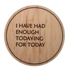 Drunk Expressions #4 | Set of 4 Coasters | Maple - The Red Door Engraving Company Inc.