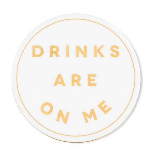 Drunk Expressions Coaster | Ceramic | Drink Up Buttercup - The Red Door Engraving Company Inc.