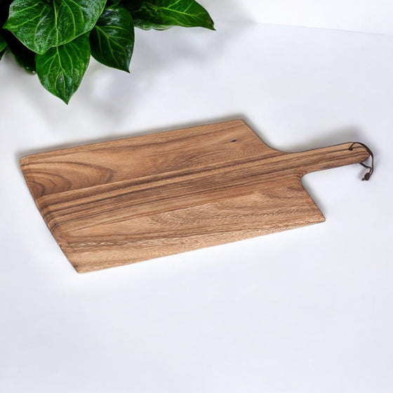 Farmhouse Serving Board | 22"L | Acacia Wood - The Red Door Engraving Company Inc.