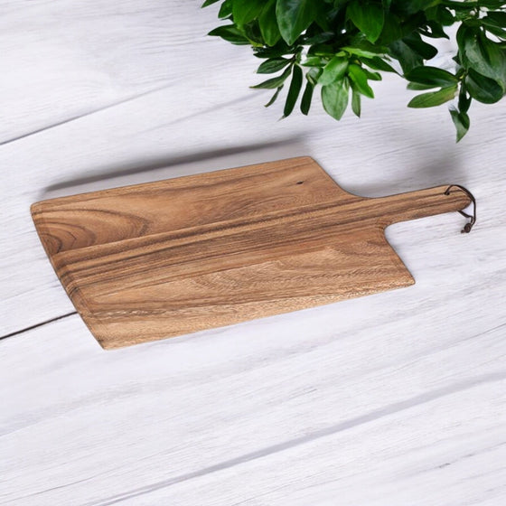 Farmhouse Serving Board | 22"L | Acacia Wood - The Red Door Engraving Company Inc.