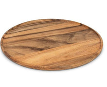  Farmhouse Serving Tray | Round 17" | Acacia Wood - The Red Door Engraving Company Inc.