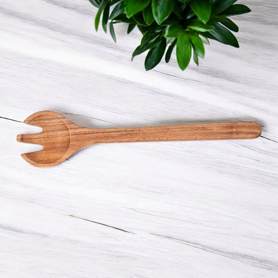 SALAD SERVER SET | ACACIA WOOD - The Red Door Engraving Company Inc.