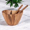 Serving / Salad Bowl | 10"D | Acacia Wood - The Red Door Engraving Company Inc.