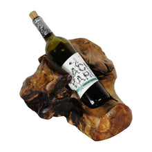  Single Live Edge Root Wood Wine Holder - The Red Door Engraving Company Inc.