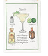 TEA TOWEL | MARGARITA COCKTAIL | COTTON | 20 X 28" - The Red Door Engraving Company Inc.