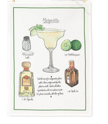  TEA TOWEL | MARGARITA COCKTAIL | COTTON | 20 X 28" - The Red Door Engraving Company Inc.