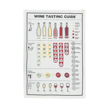  TEA TOWEL | WINE TASTING GUIDE | COTTON | 20 X 28" - The Red Door Engraving Company Inc.