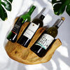 Triple Live Edge Root Wood Wine Holder - The Red Door Engraving Company Inc.