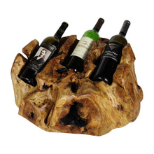  Triple Live Edge Root Wood Wine Holder - The Red Door Engraving Company Inc.