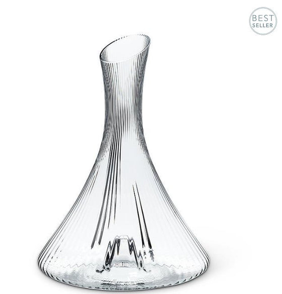 Wine Carafe | Optic | Ribbed Design - The Red Door Engraving Company Inc.