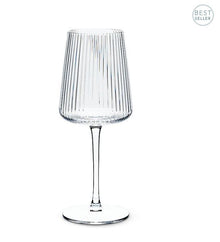  Wine Glass | Optic | Ribbed Design - The Red Door Engraving Company Inc.