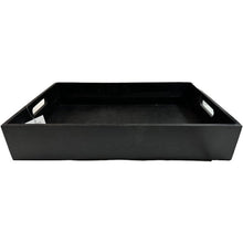  Wooden Tray | Black | Rectangular - The Red Door Engraving Company Inc.