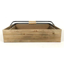  Wooden Tray with Folding Metal and Wood Handle - The Red Door Engraving Company Inc.