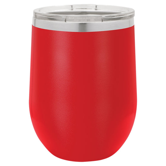 Personlized Laser Engraved Red 12oz Stemless Polar Camel Wine Tumbler - The Red Door Engraving Company Inc.