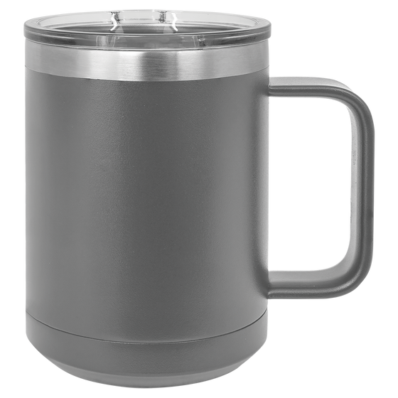 Personalized Laser Engraved Grey 15oz Polar Camel Mug - The Red Door Engraving Company Inc.