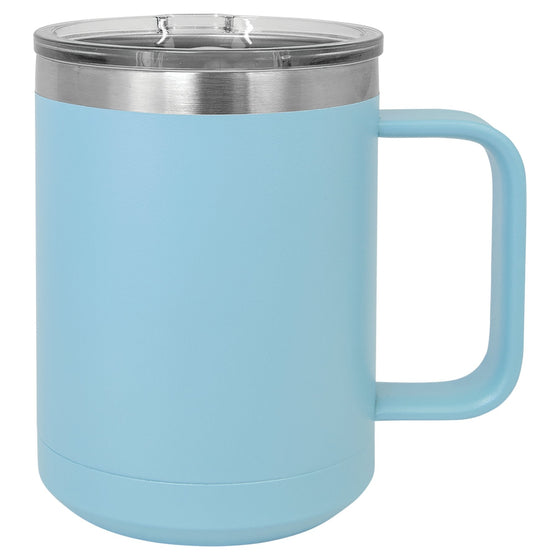 Personalized Laser Engraved Light Blue 15oz Polar Camel Mug - The Red Door Engraving Company Inc.