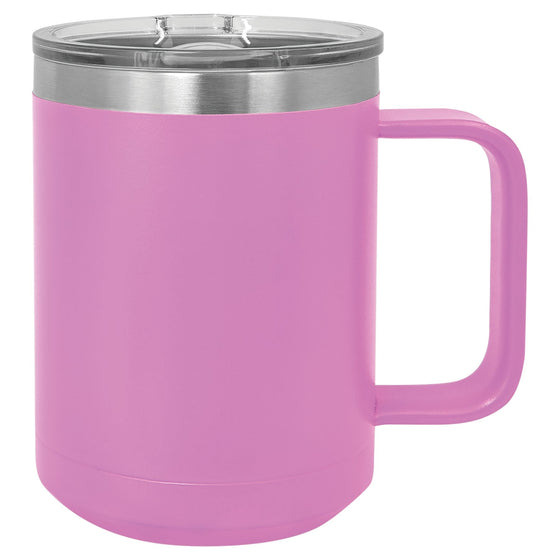 Personalized Laser Engraved Light Purple 15oz Polar Camel Mug - The Red Door Engraving Company Inc.