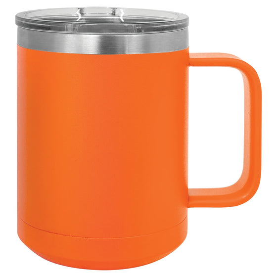 Personalized Laser Engraved Orange 15oz Polar Camel Mug - The Red Door Engraving Company Inc.