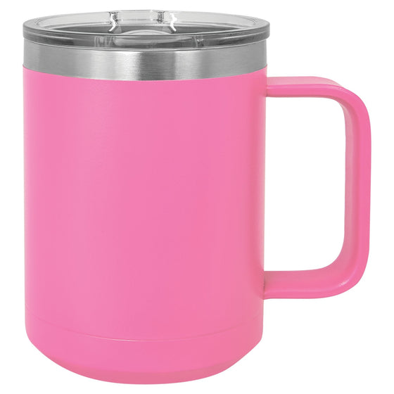 Personalized Laser Engraved Pink 15oz Polar Camel Mug - The Red Door Engraving Company Inc.