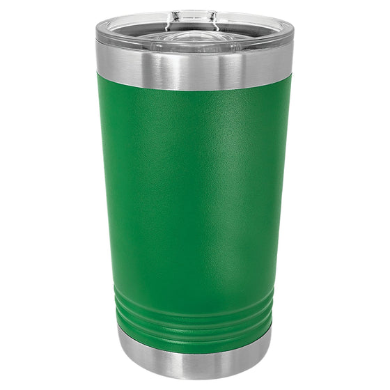 Personalized Laser engraved Green 16oz Polar Camel Ringneck Tumbler - The Red Door Engraving Company Inc.