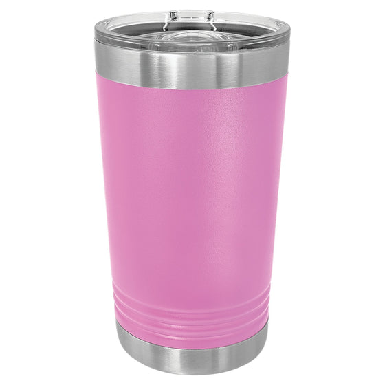 Personalized Laser engraved Light Purple 16oz Polar Camel Ringneck Tumbler - The Red Door Engraving Company Inc.