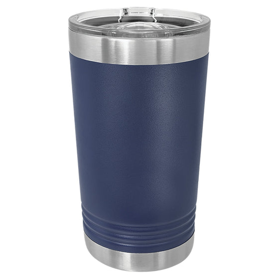 Personalized Laser engraved Navy 16oz Polar Camel Ringneck Tumbler - The Red Door Engraving Company Inc.