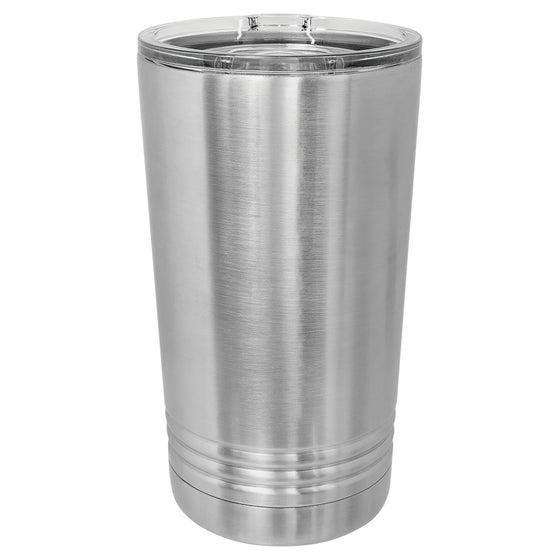 Personalized Laser engraved Silver 16oz Polar Camel Ringneck Tumbler - The Red Door Engraving Company Inc.