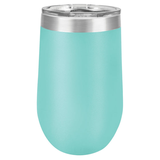 Personalized Laser Engrave Teal 16oz Polar Camel Stemless Wine Tumbler - The Red Door Engraving Company Inc.