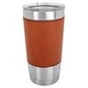 Personalized Laser Engraved 20oz Leatherette Polar Camel Ringneck Tumbler Rawhide - The Red Door Engraving Company Inc.