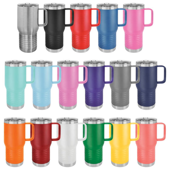 17 Colour Options - Personalized Laser Engraved 20oz Polar Camel Mug - The Red Door Engraving Company Inc.