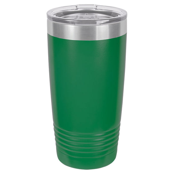 Personalized Laser Engraved 20oz Polar Camel Ringneck Tumbler Green - The Red Door Engraving Company Inc.