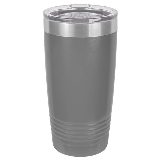 Personalized Laser Engraved 20oz Polar Camel Ringneck Tumbler Grey - The Red Door Engraving Company Inc.