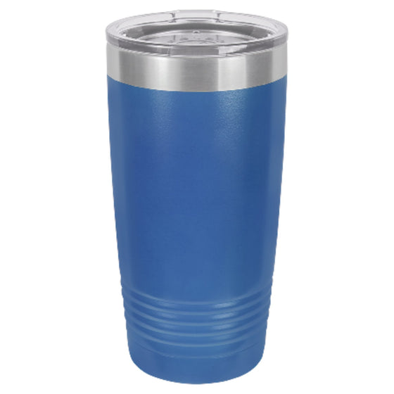 Personalized Laser Engraved 20oz Polar Camel Ringneck Tumbler Royal Blue - The Red Door Engraving Company Inc.