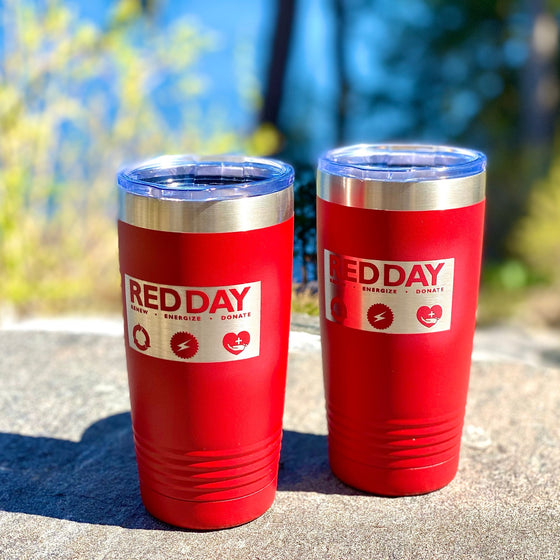 2 x Red Day engraved 20oz Polar Camel Ringneck Tumbers for Keller Williams Realty - The Red Door Engraving Company Inc.