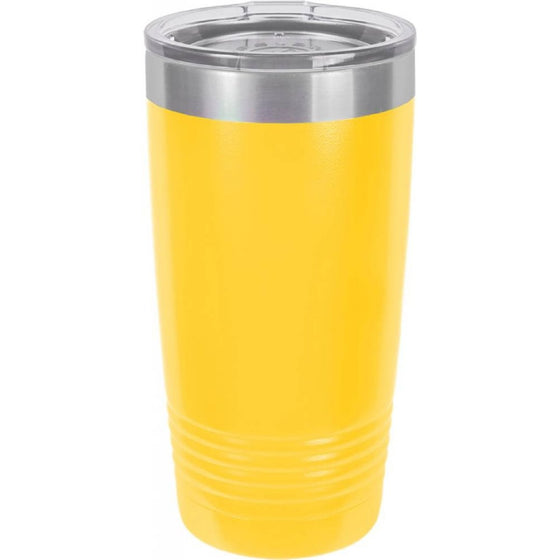 Personalized Laser Engraved 20oz Polar Camel Ringneck Tumbler Yellow - The Red Door Engraving Company Inc.