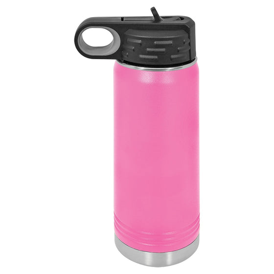 Personalized Laser Engraved 20oz Polar Camel Water Bottle Pink - The Red Door Engraving Company Inc.