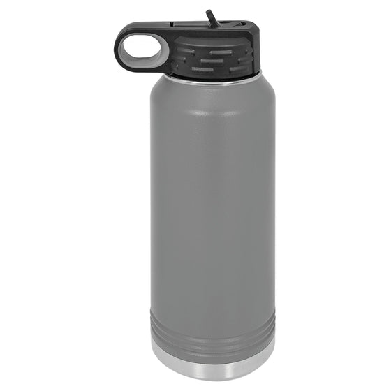 Personalized Laser Engraved 32oz Polar Camel Water Bottle Grey - The Red Door Engraving Company Inc.