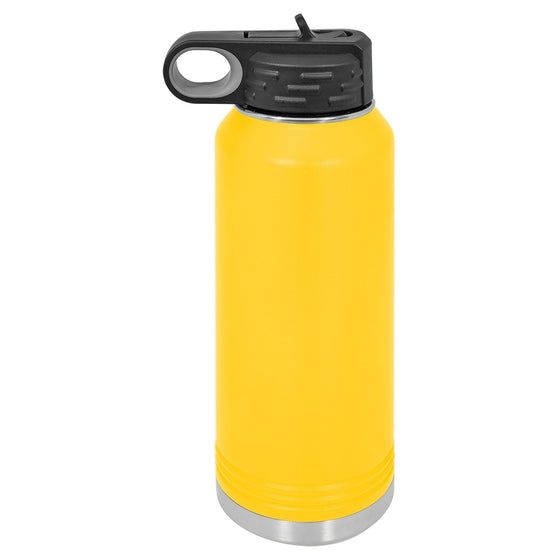 Personalized Laser Engraved 32oz Polar Camel Water Bottle Yellow - The Red Door Engraving Company Inc.