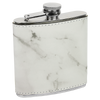 Personalized Laser Engraved 6oz Leatherette Flask Marble - The Red Door Engraving Company Inc.