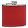 Personalized Laser Engraved 6oz Leatherette Flask Red - The Red Door Engraving Company Inc.