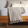 Turkish Throw Blankets | Grey & Ebony Plaid | Kana Collection