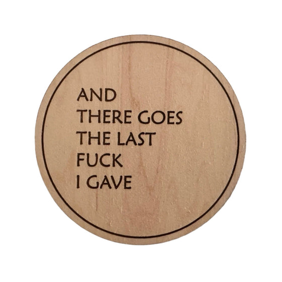 Drunk Expressions #3 | Set of 4 Coasters | Maple