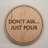 Drunk Expressions #2 | Set of 4 Coasters | Maple