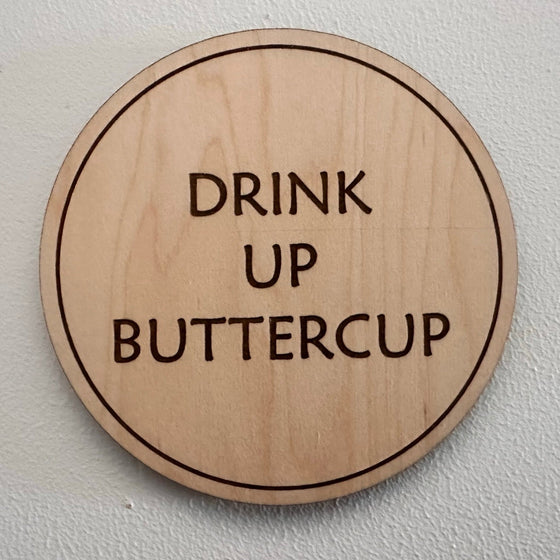 Drunk Expressions #2 | Set of 4 Coasters | Maple